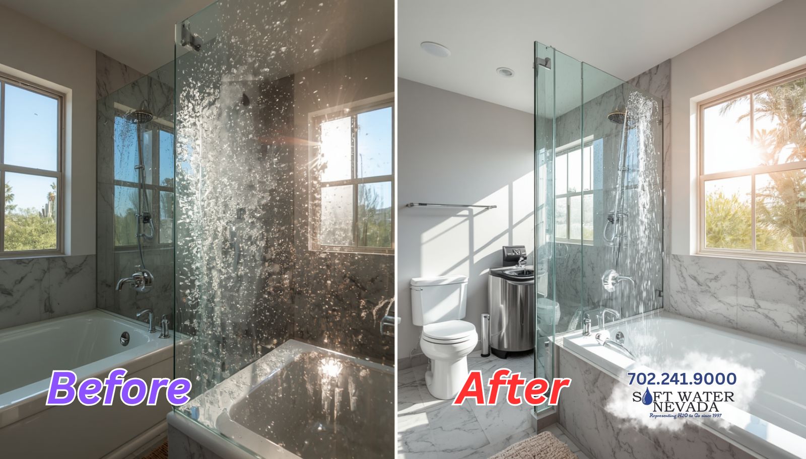 Before And After Transformation With Las Vegas Water Softener Expertise